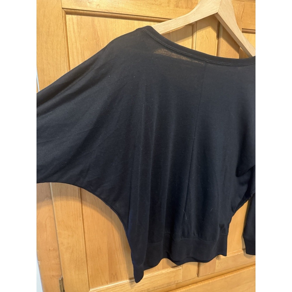 HOGS & HEIFER SALOON Women Dolman Sleeve Black Med/Lg Las Vegas Biker Bar - Picture 3 of 5